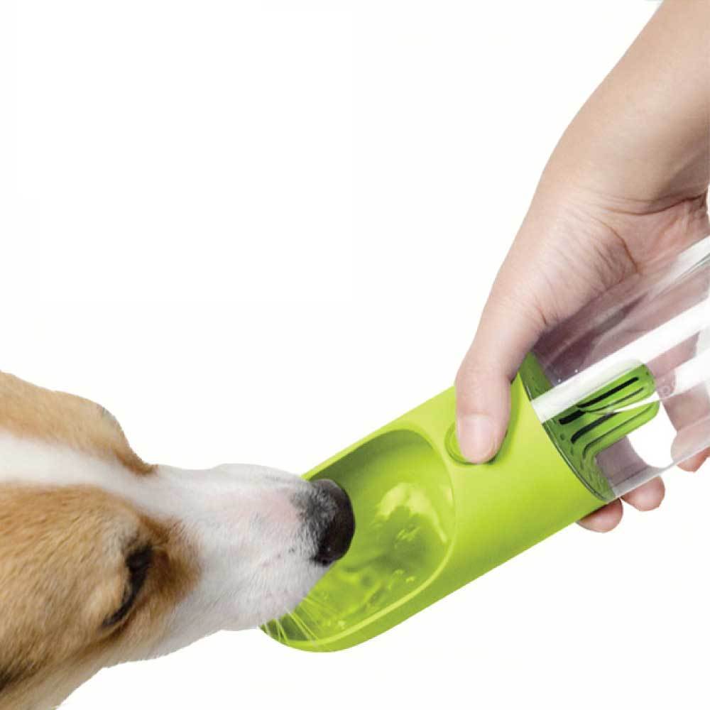 Portable Pet Water Bottle with Built-In Filter (380ml)