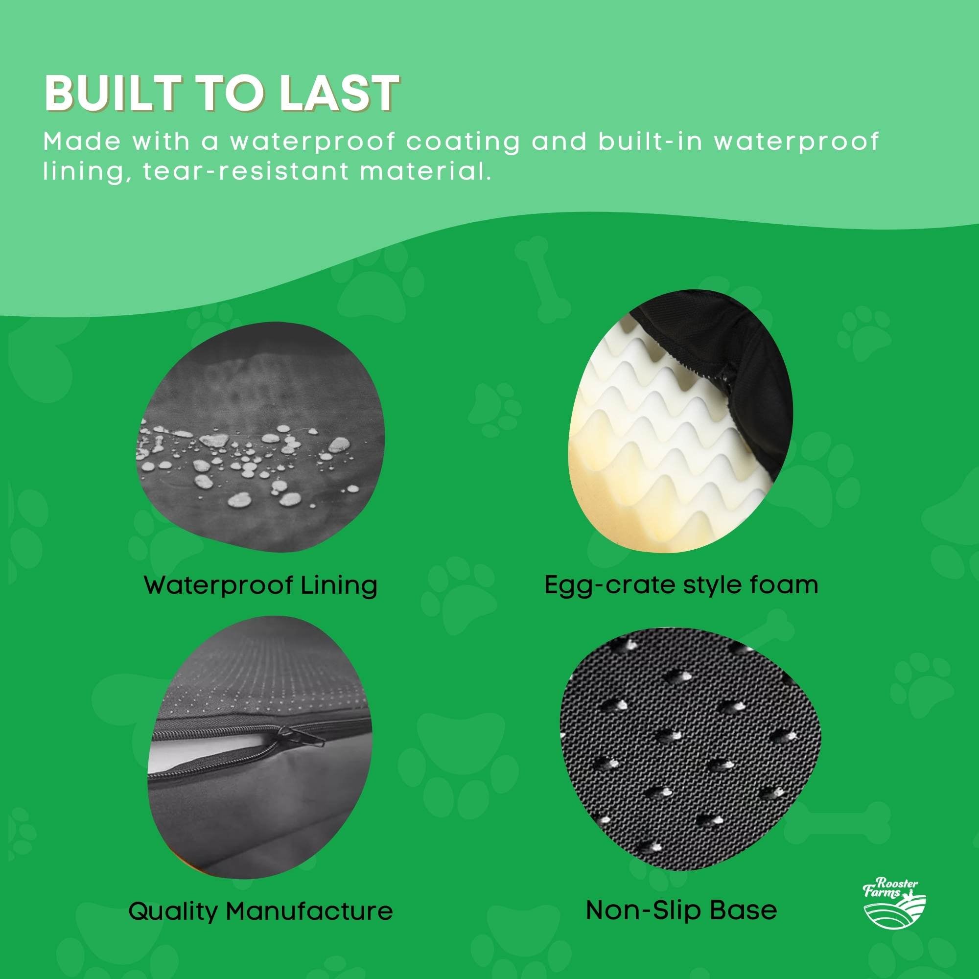 Orthopaedic Dog Bed XL – Memory Foam Mattress with Waterproof Cover (Grey)