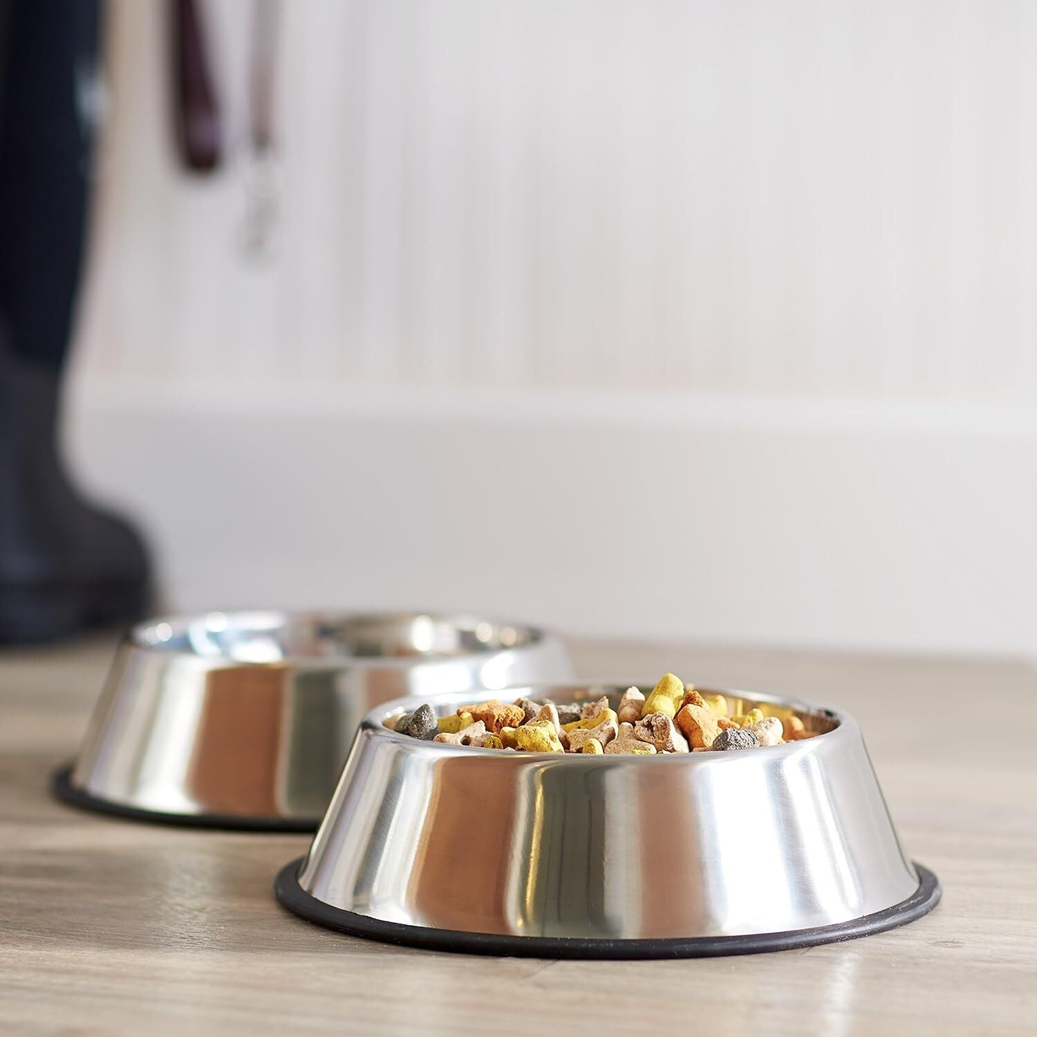 Large Non-Slip Stainless Steel Pet Feeding Bowl (500ml)
