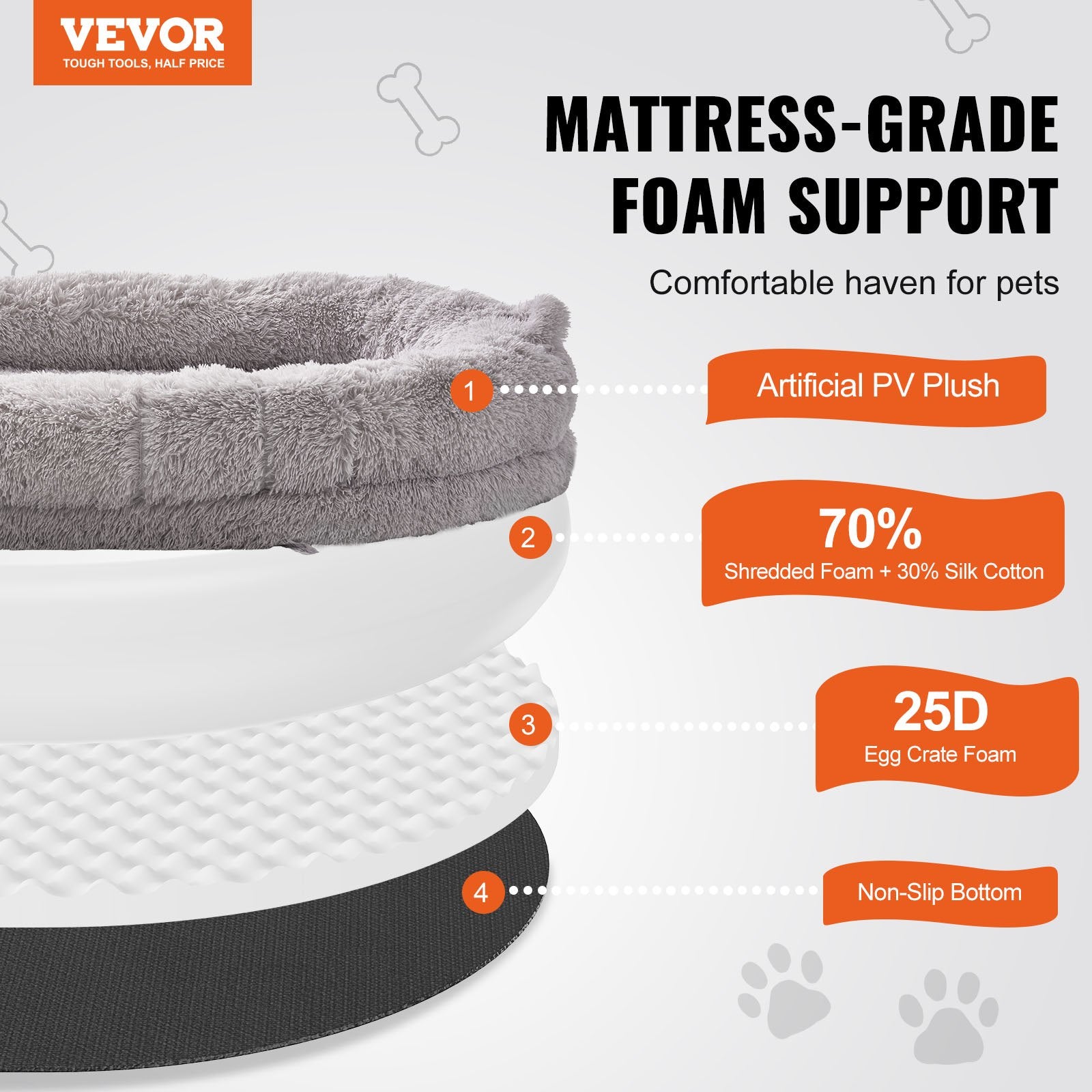 Human-Size Dog Bed – XL Cozy Bean Mattress with Washable PV Velvet Cover